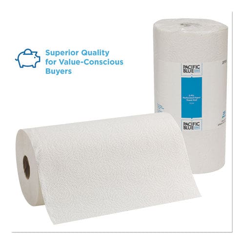 Georgia Pacific Professional Pacific Blue Select Two-ply Perforated Paper Kitchen Roll Towels 2-ply 11 X 8.8 White 250/roll 12 Rolls/carton