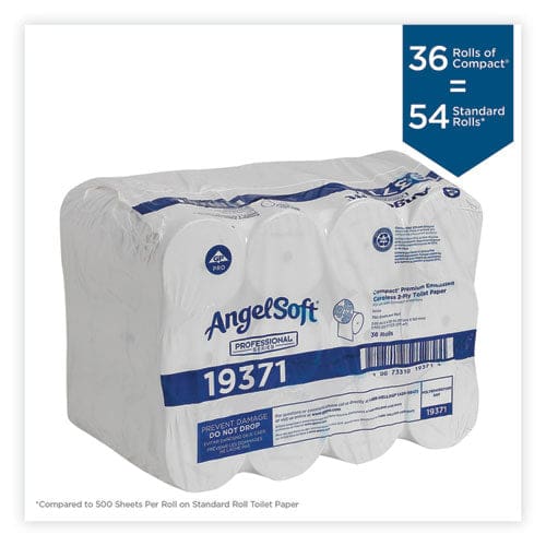 Georgia Pacific Professional Compact Coreless Bath Tissue Septic Safe 2-ply White 750 Sheets/roll 36/carton - Janitorial & Sanitation -