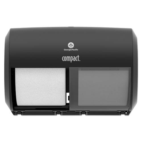 Georgia Pacific Professional Compact Coreless Side-by-side 2-roll Tissue Dispenser 11.5 X 7.63 X 8 Black - Janitorial & Sanitation - Georgia