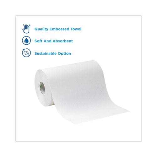 Georgia Pacific Professional Hardwound Paper Towel Roll Nonperforated 9 X 400 Ft White 6 Rolls/carton - Janitorial & Sanitation - Georgia