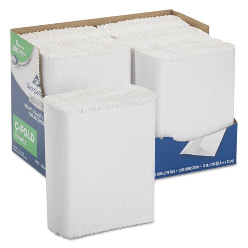 Georgia Pacific Professional Professional Series Premium Folded Paper Towels In Convenient Ez Access Carton C-fold 10 X 13 200/pack 6