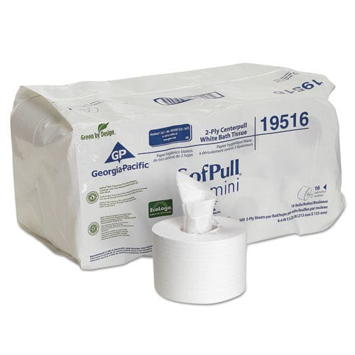 Georgia Pacific Professional Sofpull Mini Centerpull Bath Tissue Septic Safe 2-ply White 500 Sheets/roll 16 Rolls/carton - Janitorial &