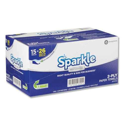 Georgia Pacific Professional Sparkle Ps Premium Perforated Paper Kitchen Towel Roll 2-ply 11 X 8.8 White 85/roll 15 Rolls/carton - School