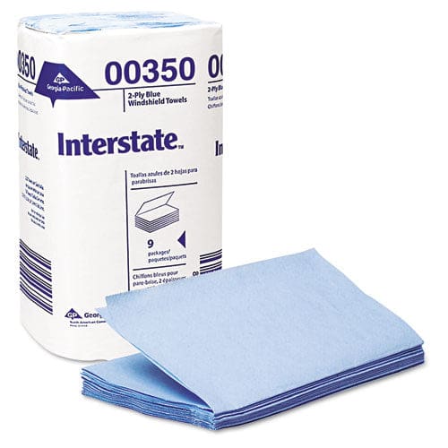 Georgia Pacific Professional Two-ply Singlefold Auto Care Paper Wipers 9.5 X 10.5 Blue 250/pack 9 Packs/carton - Janitorial & Sanitation -