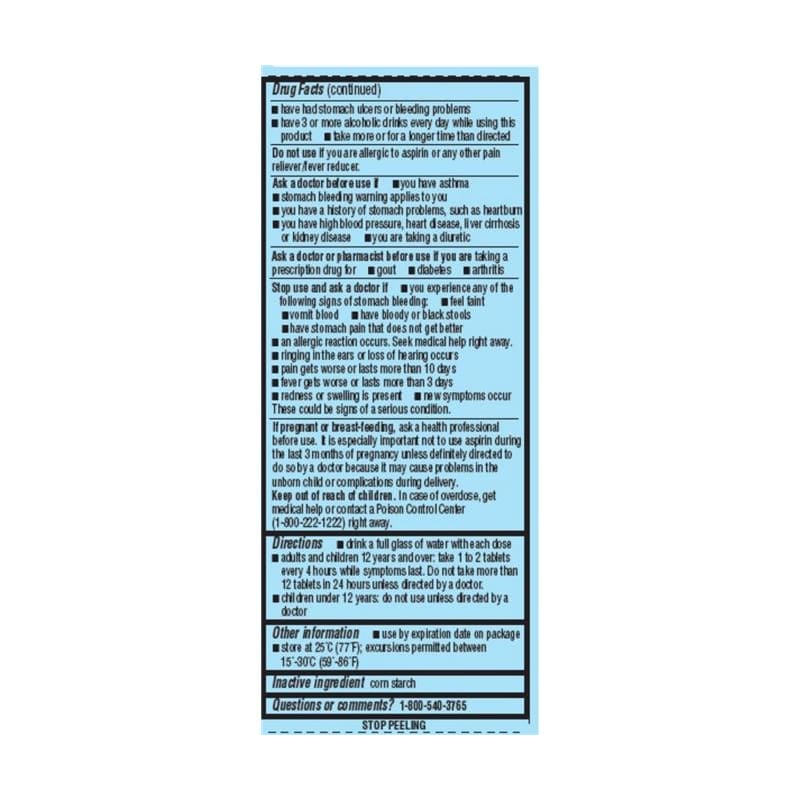 GeriCare Aspirin 5Gr 325Mg Bt100 Box of 100 (Pack of 6) - Over the Counter >> Pain Relief - GeriCare