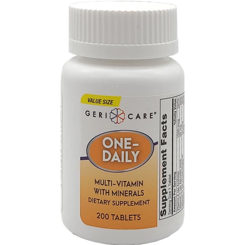 GeriCare Multi-Vitamin With Minerals Bt200 (Pack of 4) - Over the Counter >> Vitamins and Minerals - GeriCare