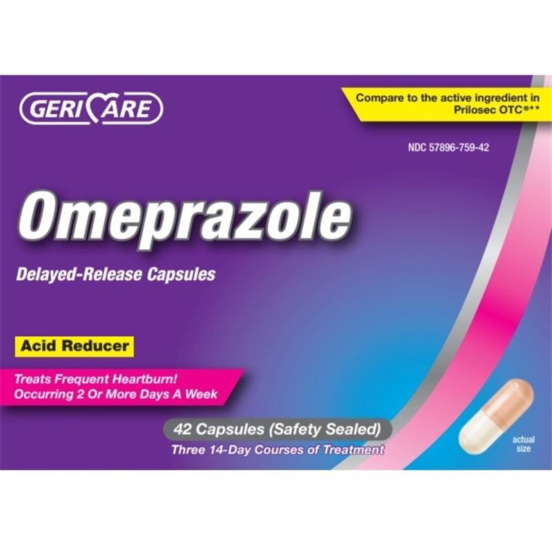 GeriCare Omeprazole Mag Capsule 20.6Mg 42C Box of 42 - Over the Counter >> Vitamins and Minerals - GeriCare