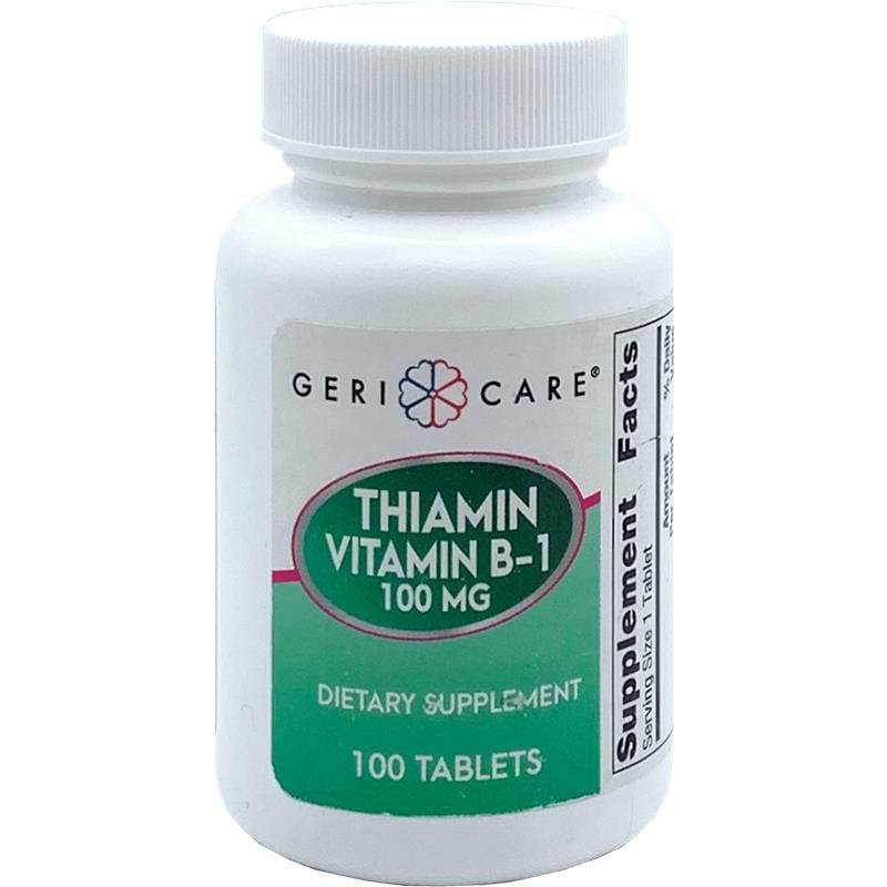 GeriCare Vitamin B-1 Tablets 100Mg B100 Box of 100 (Pack of 4) - Over the Counter >> Vitamins and Minerals - GeriCare