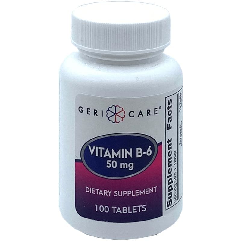 GeriCare Vitamin B-6 50Mg Bt100 Box of 100 (Pack of 6) - Over the Counter >> Vitamins and Minerals - GeriCare
