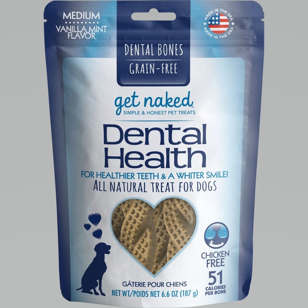 Get Naked Dog Grain-Free Dental Health Medium 6.6 Oz. - Pet Supplies - Get Naked