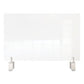 Ghent Clear Partition Extender With Attached Clamp 36 X 3.88 X 24 Thermoplastic Sheeting - Furniture - Ghent