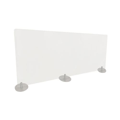 Ghent Desktop Free Standing Acrylic Protection Screen 59 X 5 X 24 Frost - Furniture - Ghent