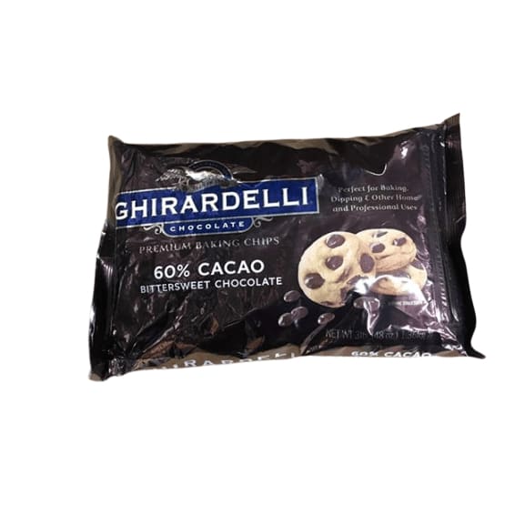 Ghirardelli 60% Cacao Bittersweet Baking Chocolate Chips, 3 Pound - ShelHealth.Com