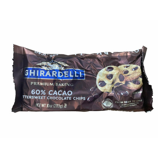 Ghirardelli GHIRARDELLI 60% Cacao Bittersweet Chocolate Premium Baking Chips, 10 OZ Bag