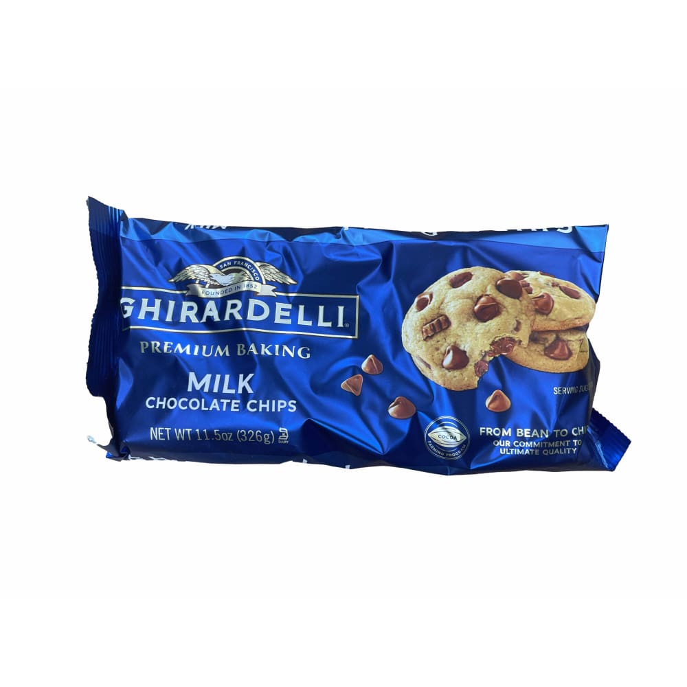 Ghirardelli GHIRARDELLI Milk Chocolate Premium Baking Chips, Chocolate Chips for Baking, 11.5 OZ Bag
