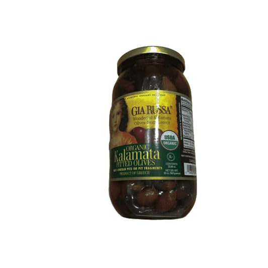 Gia Russa Kalamata Pitted Olives, 33.68oz Glass Jar - ShelHealth.Com