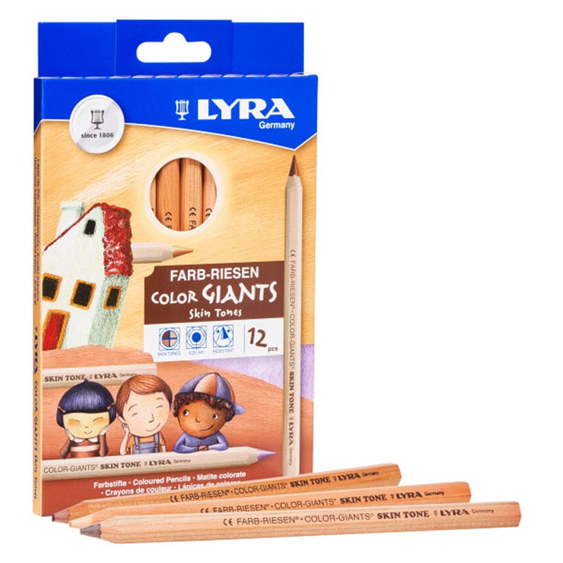 Giant Color Pencils Skin Tones 12Pk Lyra Color - Colored Pencils - Dixon Ticonderoga Company