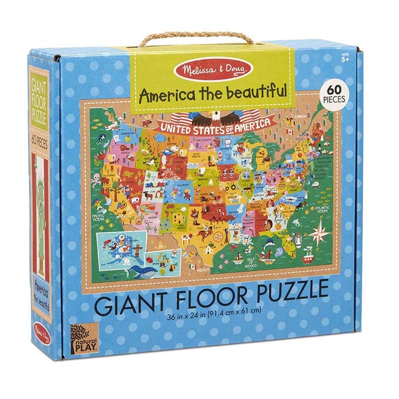 Giant Floor Puzzle America The Beautiful - Floor Puzzles - Melissa & Doug