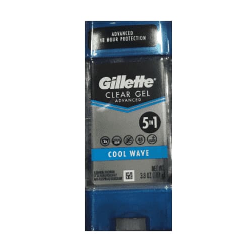 Gillette Cool Wave Clear Gel Men's Antiperspirant and Deodorant 3.8 oz - ShelHealth.Com