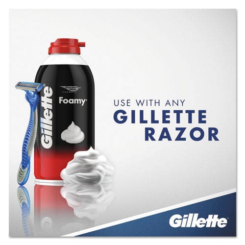 Gillette Foamy Shave Cream Original Scent 2 Oz Aerosol Spray Can 48/carton - Janitorial & Sanitation - Gillette®