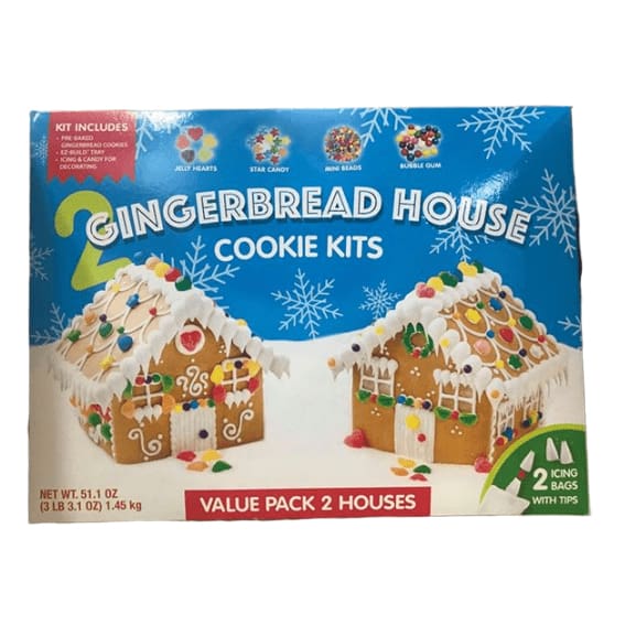 Gingerbread House Cookie Kits, Value Pack 2 Houses - ShelHealth.Com