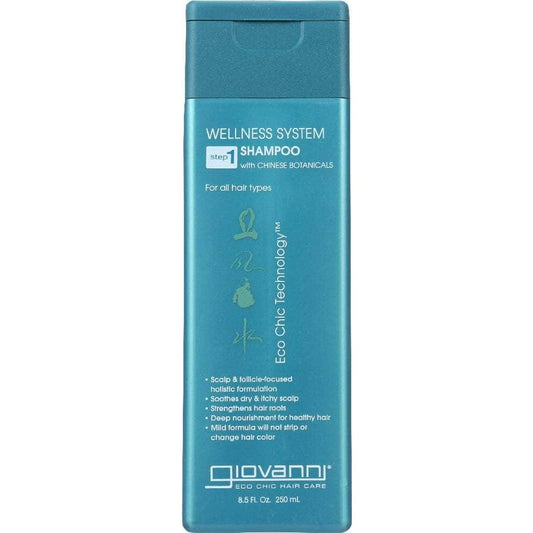 GIOVANNI Giovanni Cosmetics Wellness System Shampoo With Chinese Botanicals Step 1, 8.5 Oz