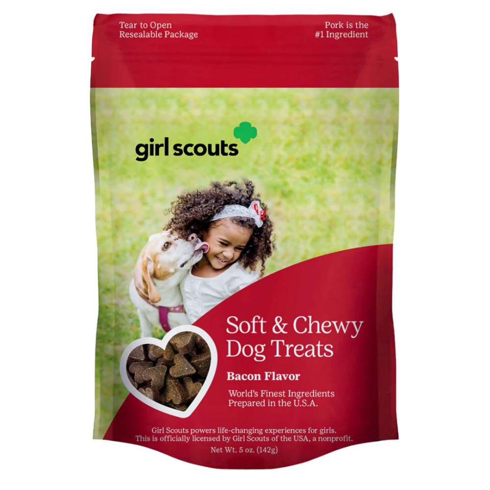 Girl Scouts Dog Soft Tender Treats Bacon 5oz. (Case of 12) - Pet Supplies - Girl Scouts