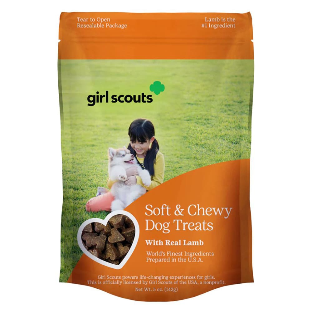 Girl Scouts Dog Soft Tender Treats Lamb 5oz. (Case of 12) - Pet Supplies - Girl Scouts