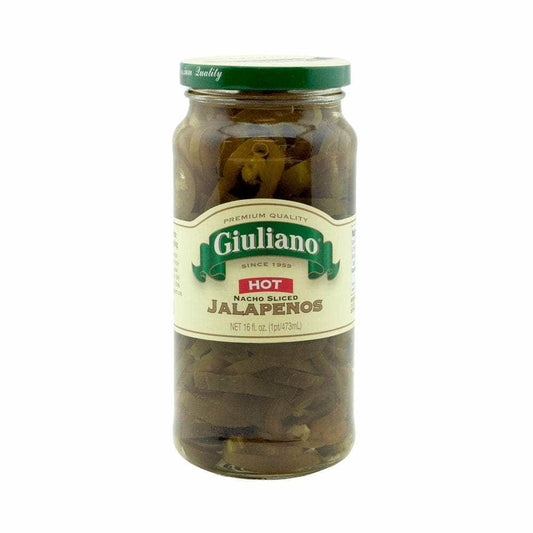 GIULIANO GIULIANO Hot Nacho Sliced Jalapenos, 16 oz