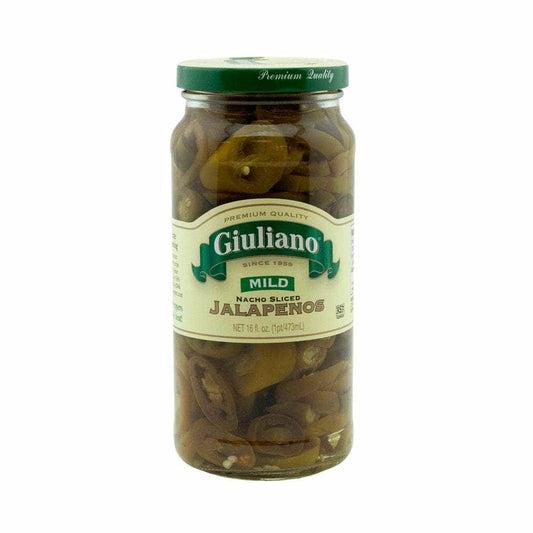 GIULIANO GIULIANO Mild Nacho Sliced Jalapenos, 16 oz