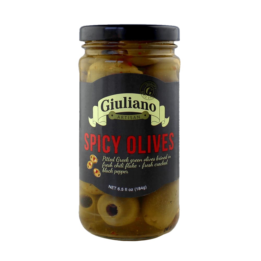 GIULIANO GIULIANO Spicy Olives, 6.5 oz