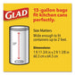 Glad Odorshield Tall Kitchen Drawstring Bags 13 Gal 0.95 Mil 24 X 27.38 White 80 Bags/box 3 Boxes/carton - Janitorial & Sanitation - Glad®