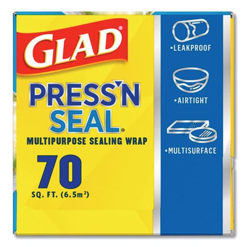 Glad Press’n Seal Food Plastic Wrap 70 Square Foot Roll 12 Rolls/carton - Food Service - Glad®