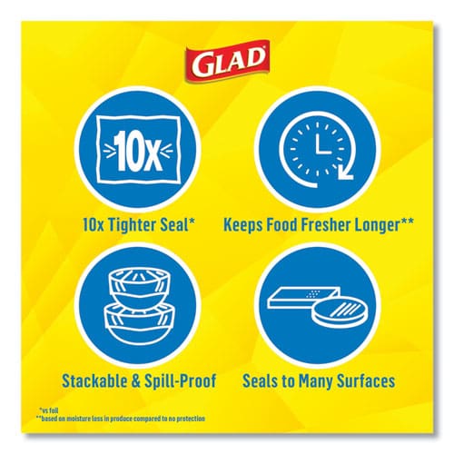 Glad Press’n Seal Food Plastic Wrap 70 Square Foot Roll 12 Rolls/carton - Food Service - Glad®