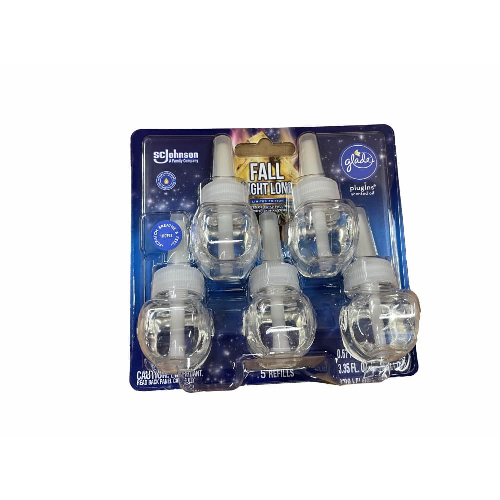 Fall Glade Plug In Glade PlugIns Scented Oil 5 Refills, Air Freshener, Limited Fall ...