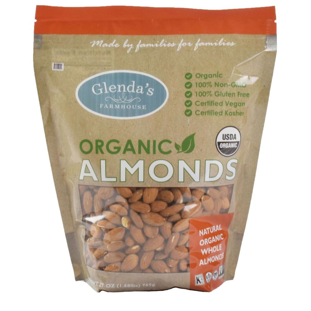 Glenda’s Farmhouse Organic Almonds (27 oz.) - Baking Goods - Glenda’s Farmhouse