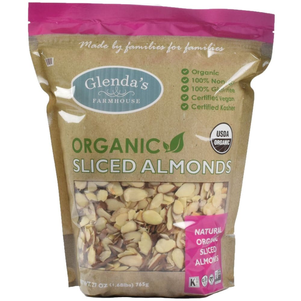 Glenda’s Farmhouse Organic Sliced Almonds (27 oz.) - Baking Goods - Glenda’s Farmhouse