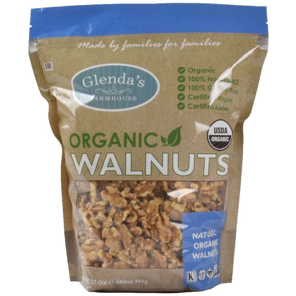Glenda’s Farmhouse Organic Walnuts (27 oz.) - Baking Goods - Glenda’s Farmhouse