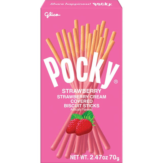 GLICO Glico Pocky Strawberry, 2.47 Oz