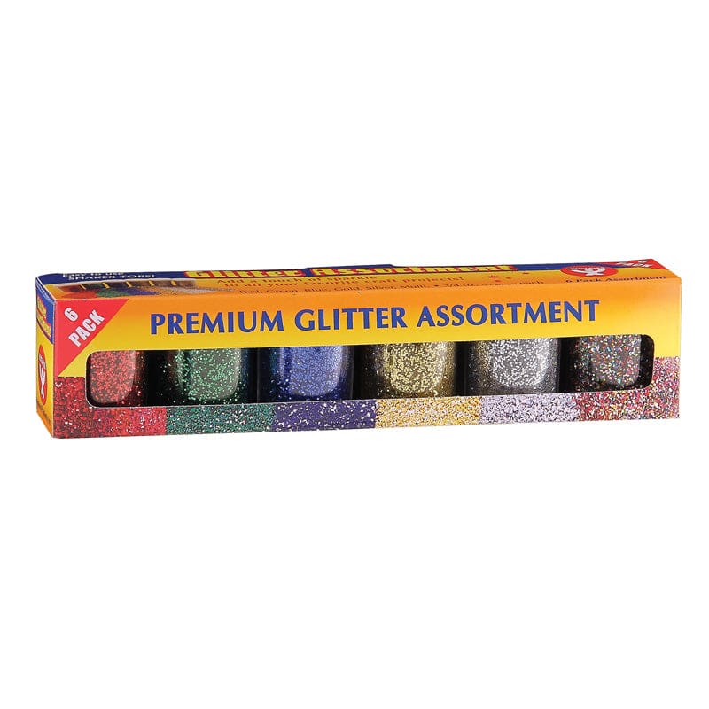 Glitter 3/4 Oz - 6 Pack (Pack of 6) - Glitter - Hygloss Products Inc.