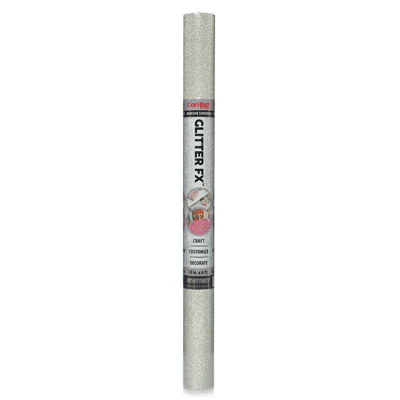 Glitter Fx Silver Adhesive Liner 18In X 6Ft (Pack of 10) - Contact Paper - Kittrich Corporation