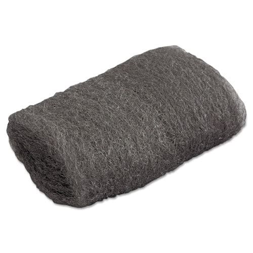 GMT Industrial-quality Steel Wool Hand Pads #00 Very Fine Steel Gray 16 Pads/sleeve 12/sleeves/carton - Janitorial & Sanitation - GMT