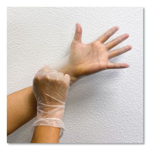 GN1 Single Use Vinyl Glove Clear X-large 100/box 10 Boxes/carton - Janitorial & Sanitation - GN1