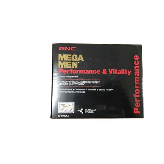 GNC Mega Men Performance & Vitality Dietary Supplement, 30 pk. - ShelHealth.Com