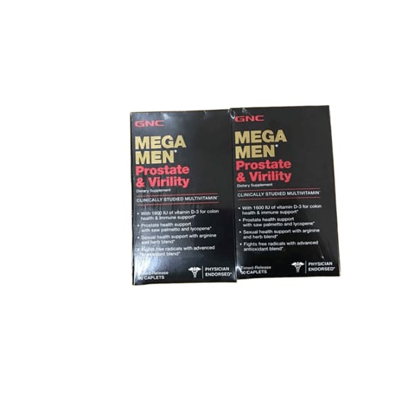 GNC Mega Men Prostate & Virility Dietary Supplement, 2 pk/90 ct. - ShelHealth.Com