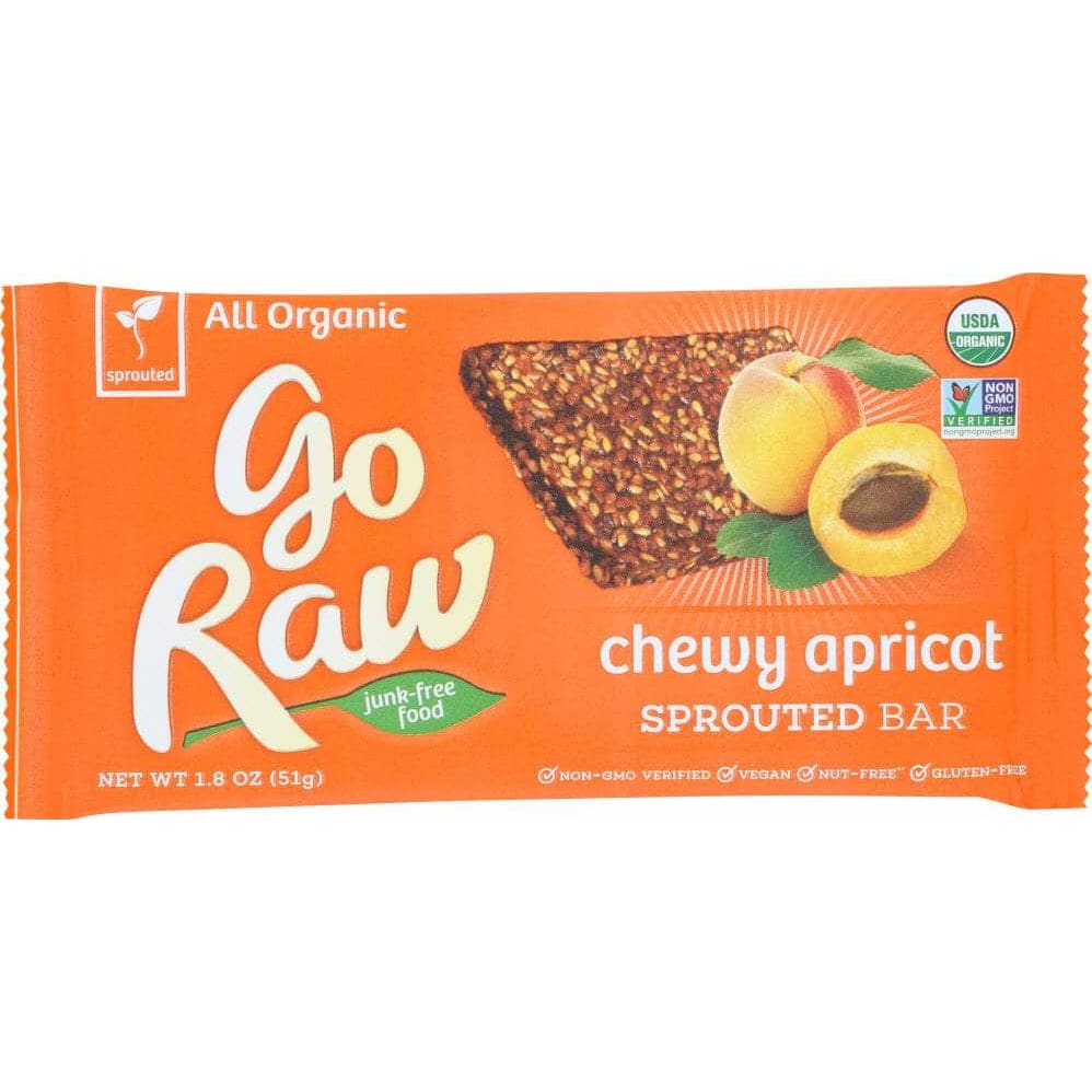 Go Raw Go Raw Bar Apricot Sprouted Organic, 1.8 oz