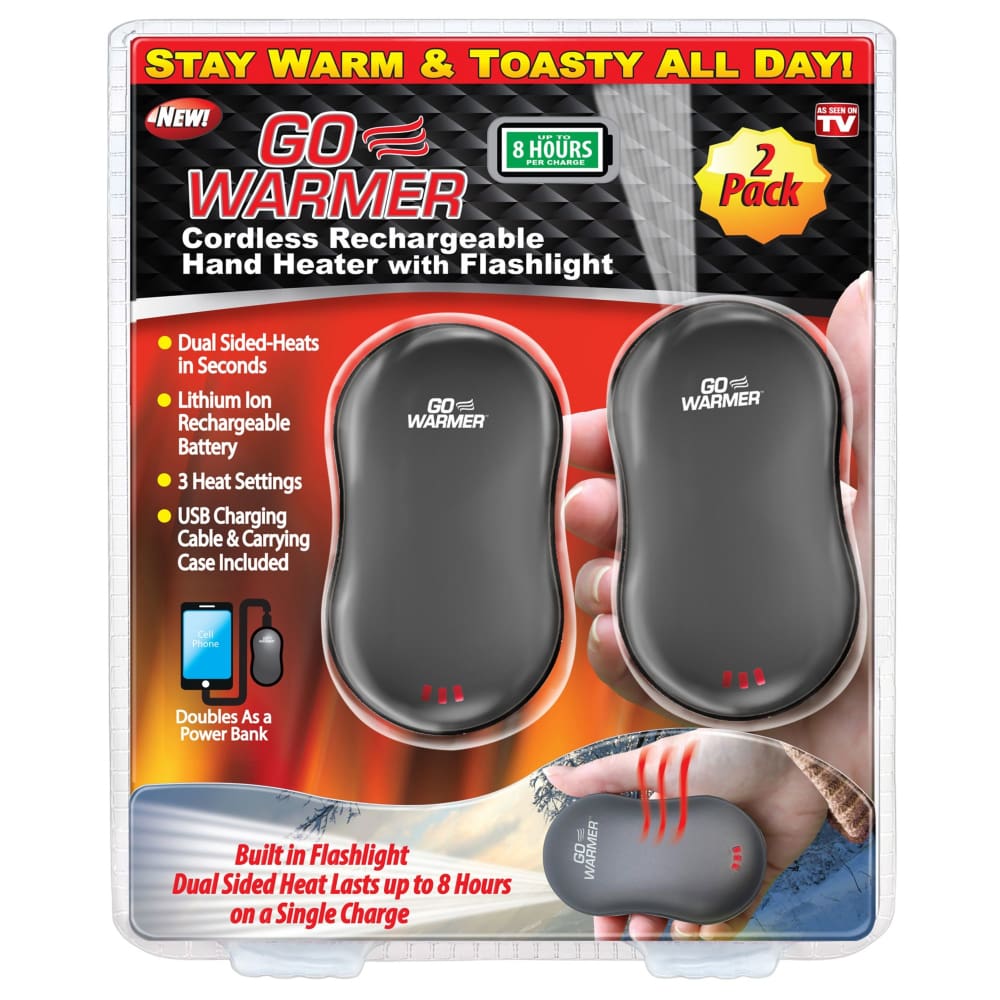 Go Warmer Cordless Rechargeable Hand Warmers 2 pk. - Go