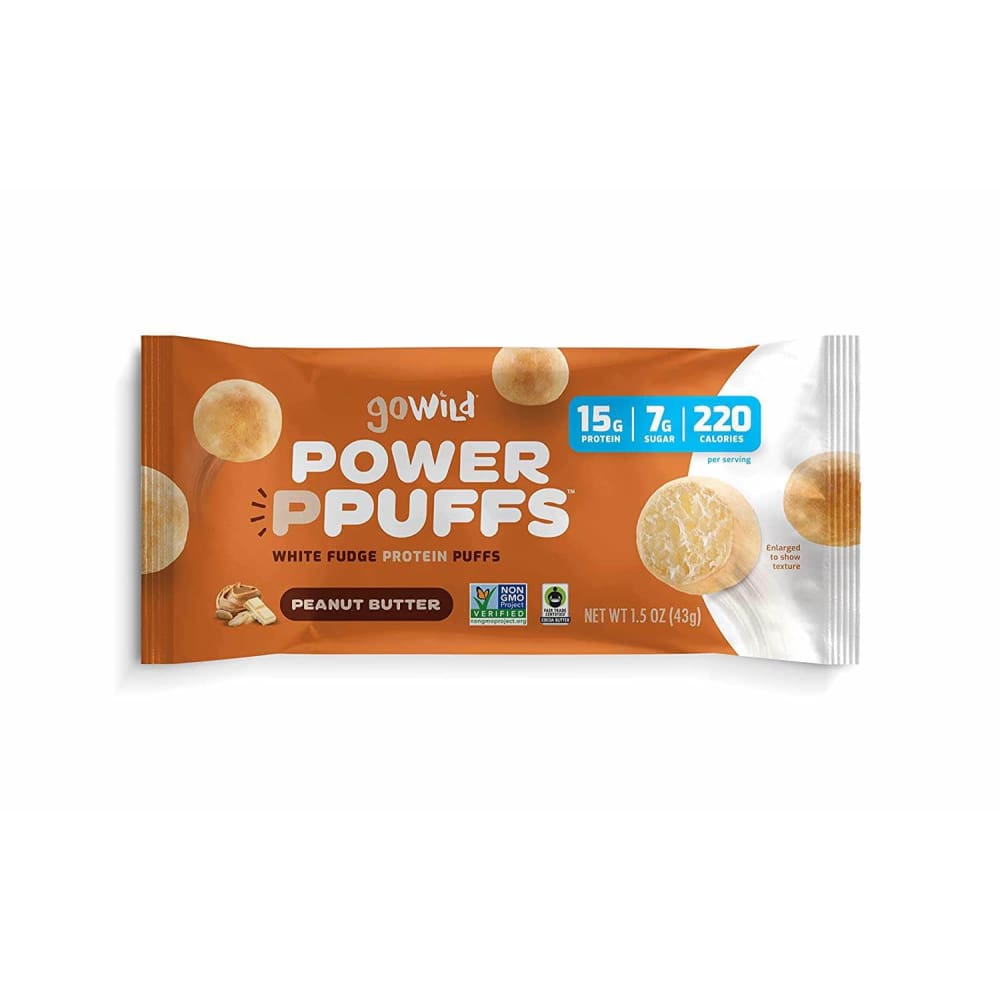 GO WILD Grocery > Snacks GO WILD Power Ppuffs Peanut Butter, 1.5 oz
