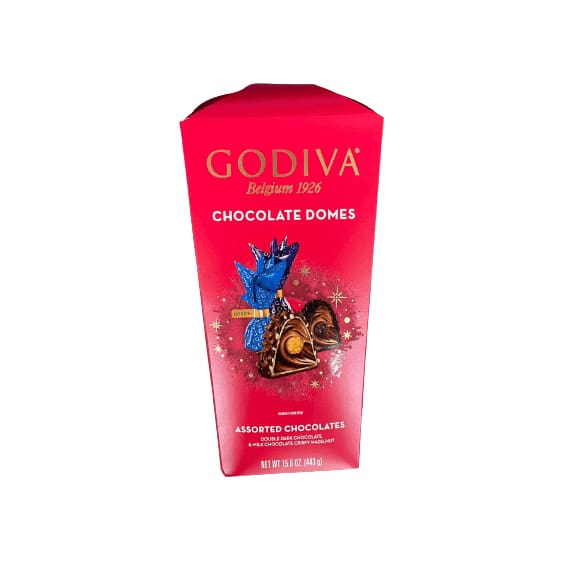 Godiva Godiva Belgium 1926 Chocolate Domes - Assorted Chocolates Dark Double Chocolate & Milk Crispy Hazelnut, 15.6 oz