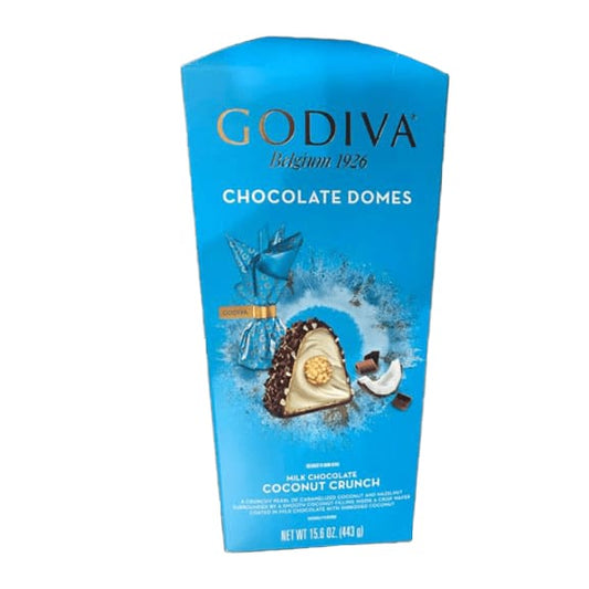 Godiva Chocolate Belgium Milk Chocolate Coconut Crunch Domes, 443g - ShelHealth.Com